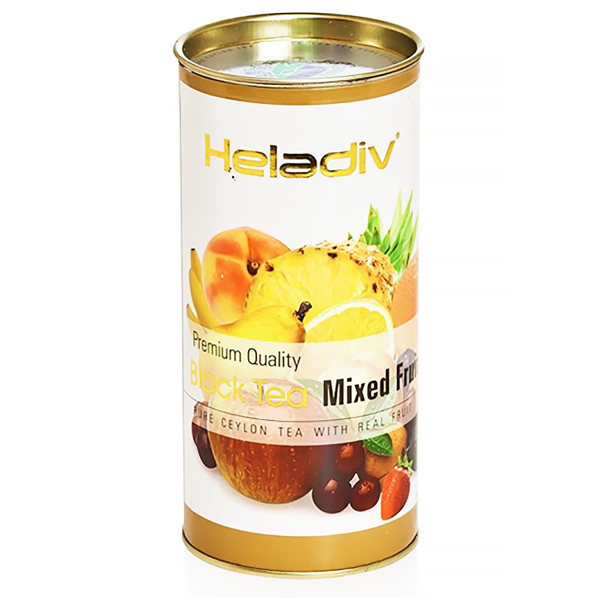 Чай черный Mixed Fruit (Фруктовый микс), Heladiv, туба, 100 г