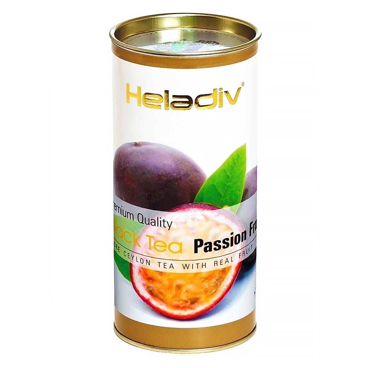 Чай черный Passion Fruit (Маракуйя), Heladiv, туба, 100 г