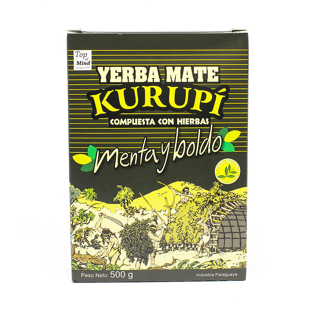 Мате Kurupi Compuesta Menta y Boldo, 500 г