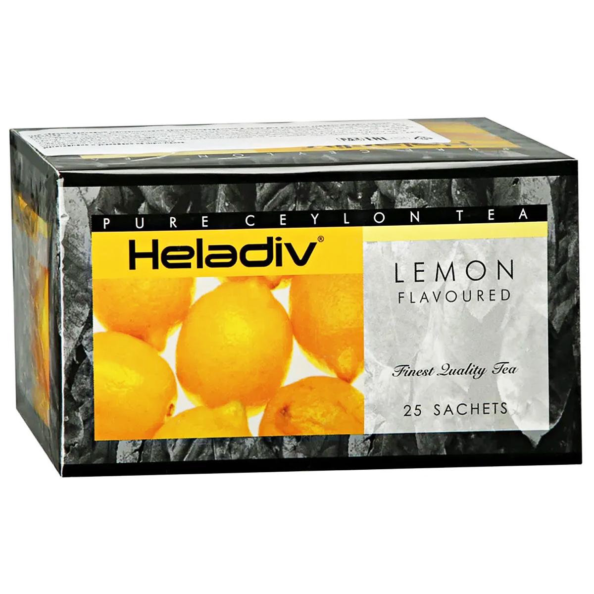 Чай черный SACHETS HD LEMON FLAVOURED BLACK TEA, HELADIV, в фильтр-пакетах, 25 шт х 2 г