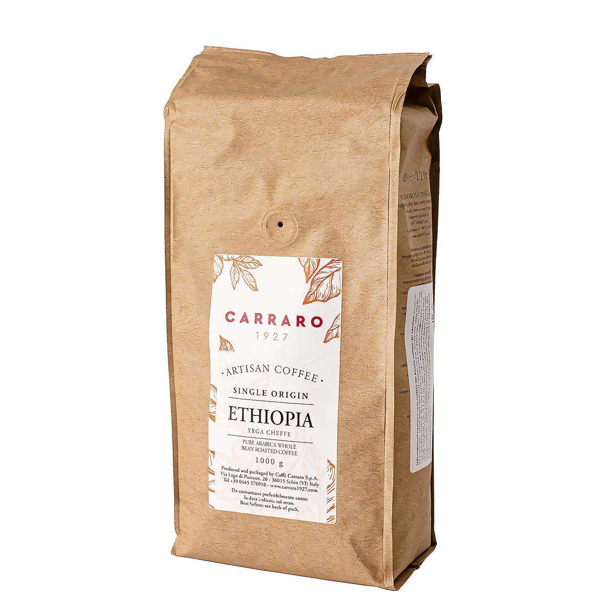 Кофе в зернах Caffe Ethiopia, Carraro, 1 кг