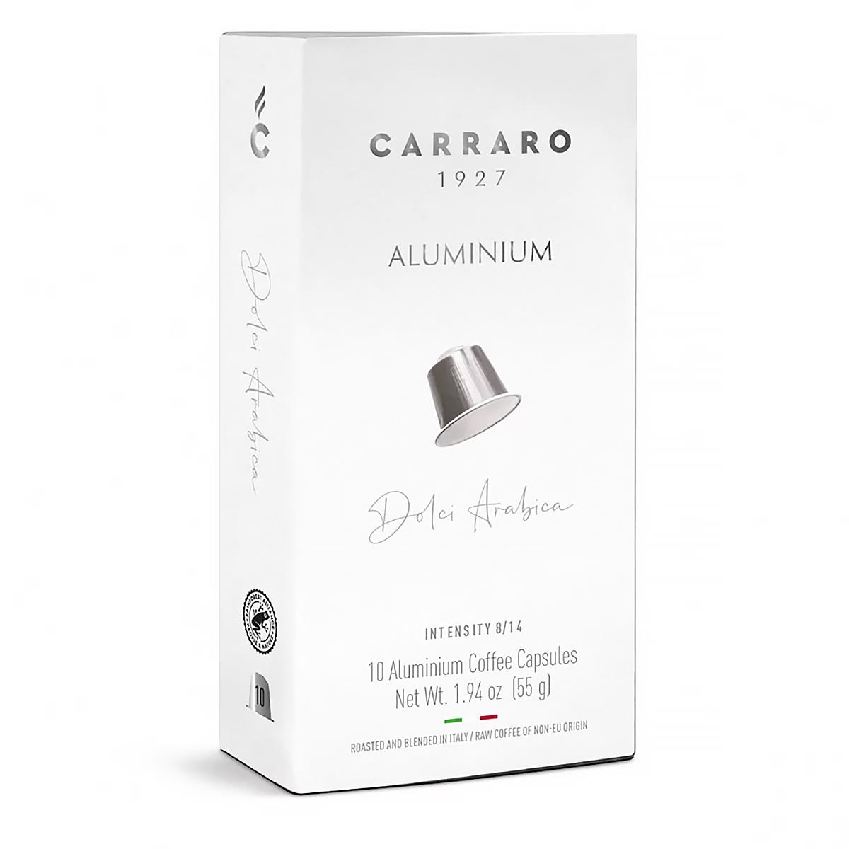 Кофе в капсулах DOLCI ARABICA для кофемашин Nespresso, Carraro, 10 шт