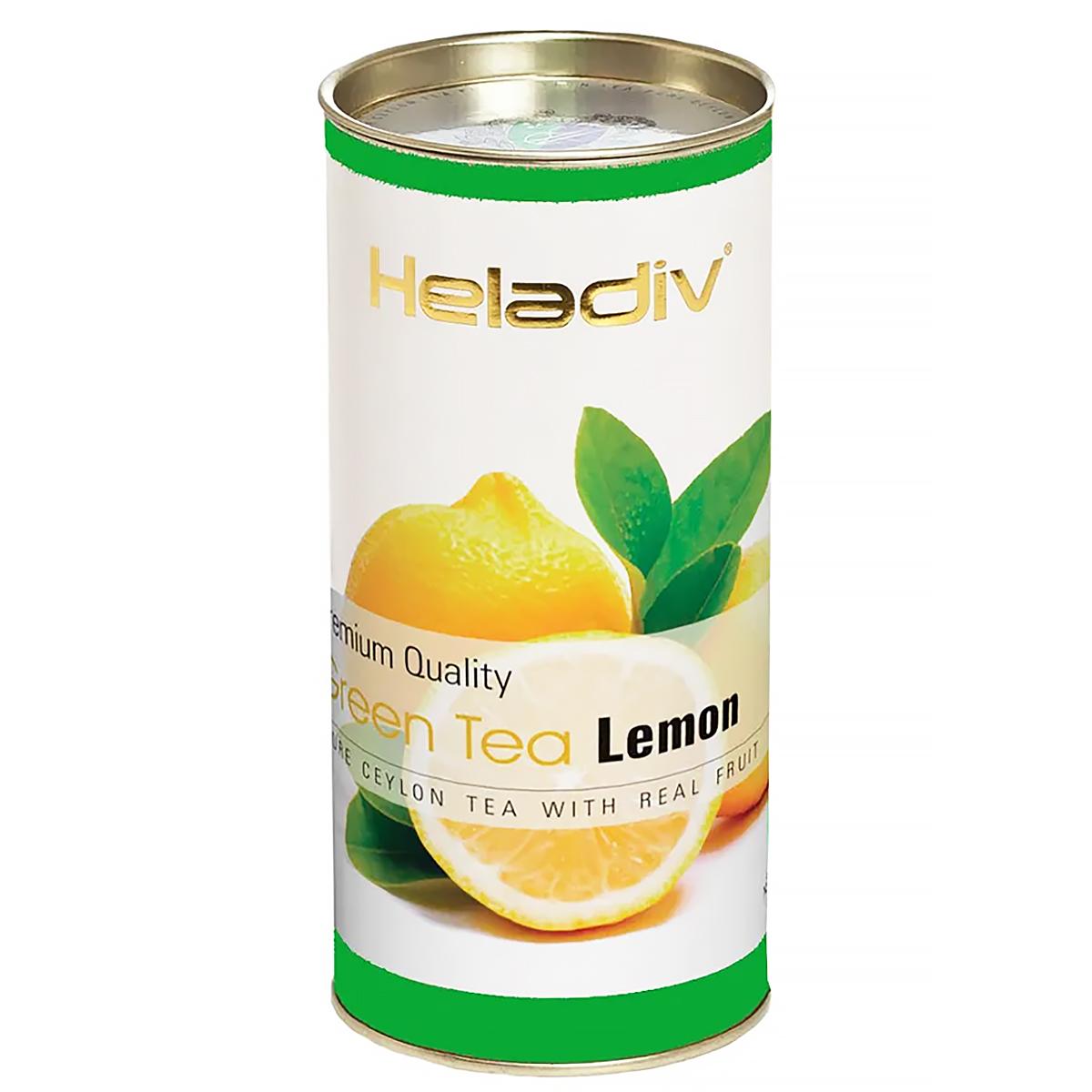 Чай зеленый Lemon (Лимон), Heladiv, туба, 100 г