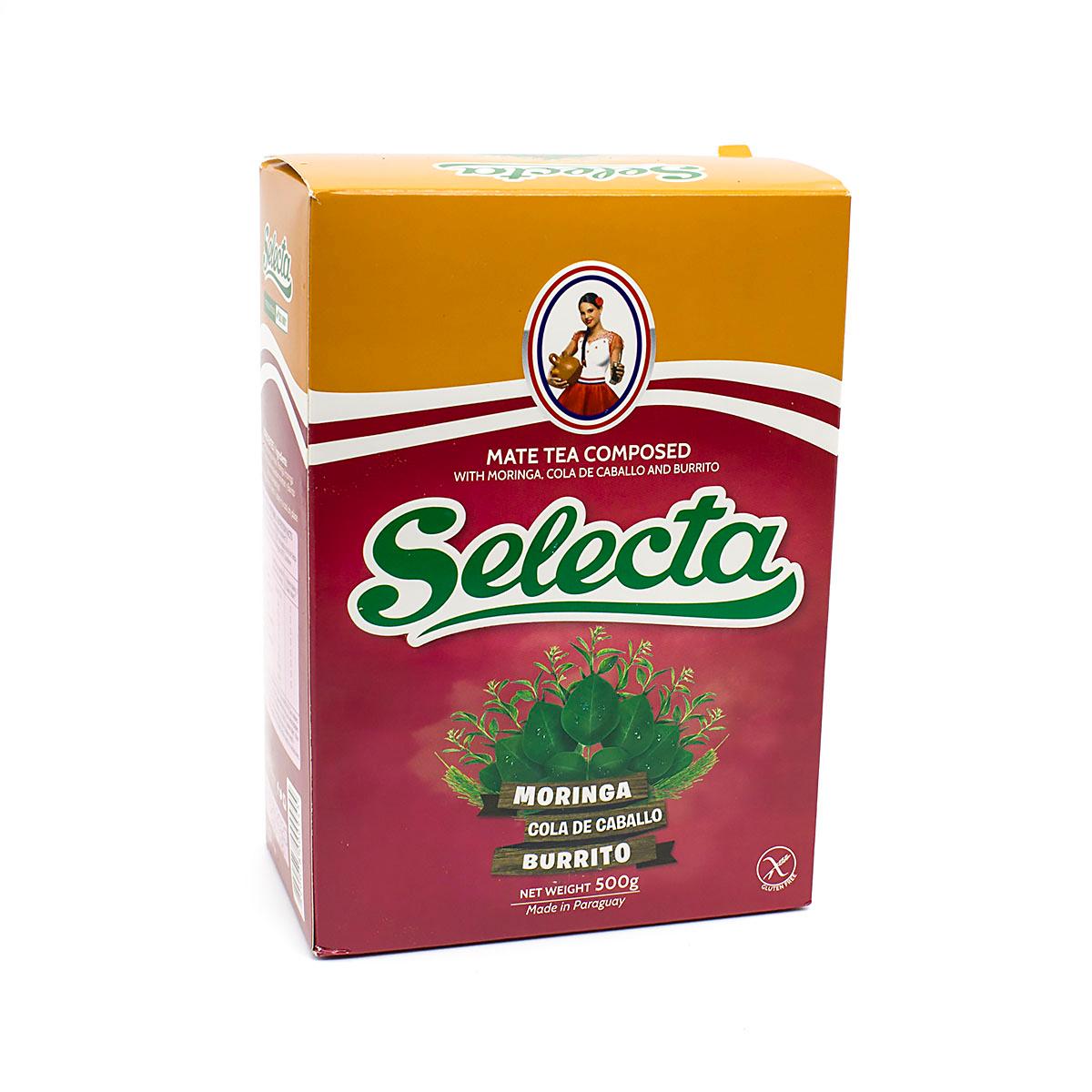 Мате Selecta Compuesta Moringa cola de Caballo y Burrito, 500 г