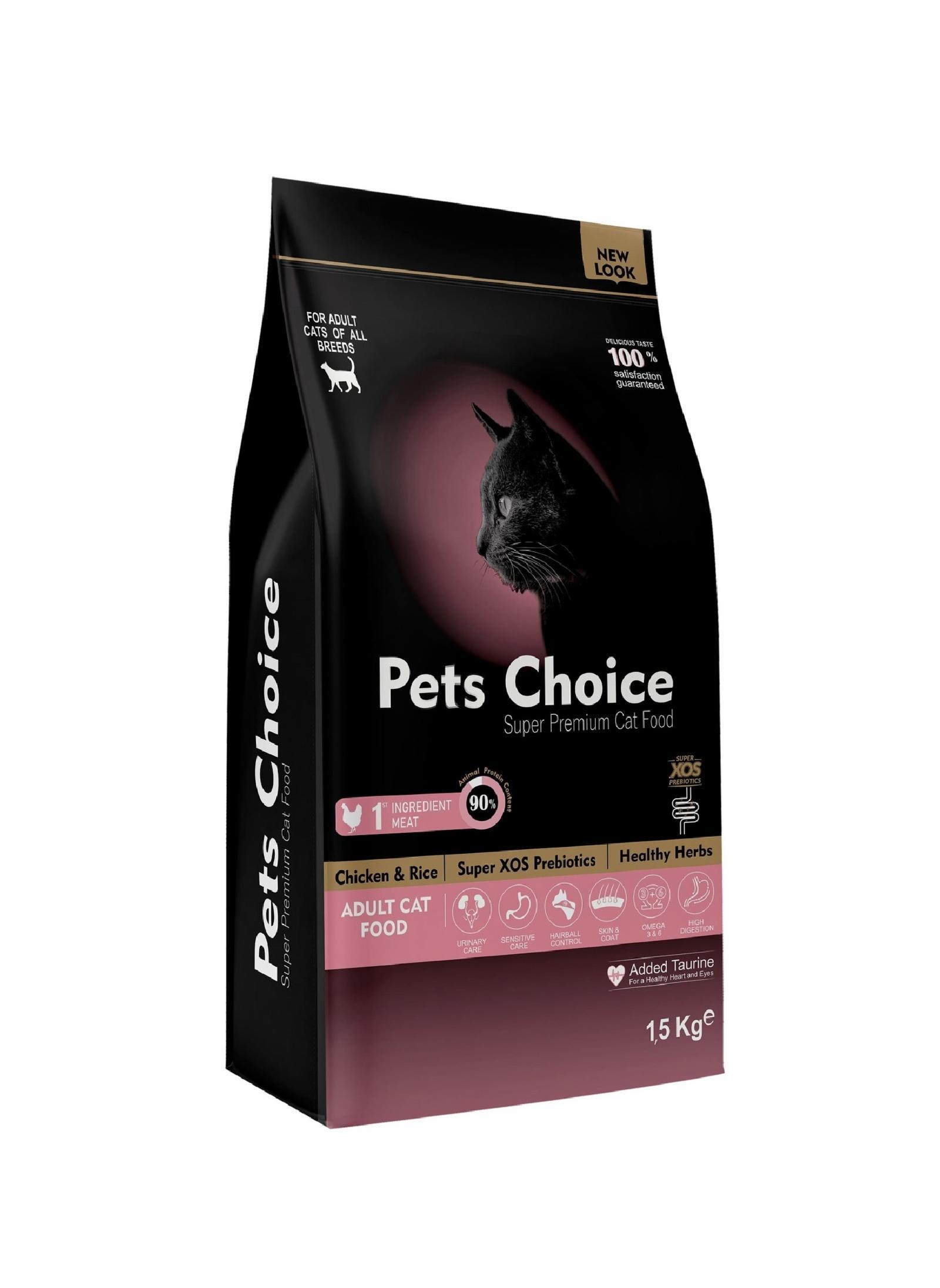 Pet's Choice | Для взрослых кошек с курицей 1,5 кг. 1.5 кг