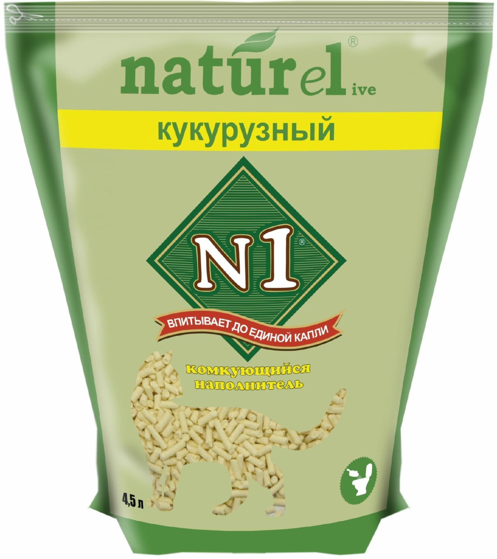 Комкующийся наполнитель "Кукурузный". 1.81 кг