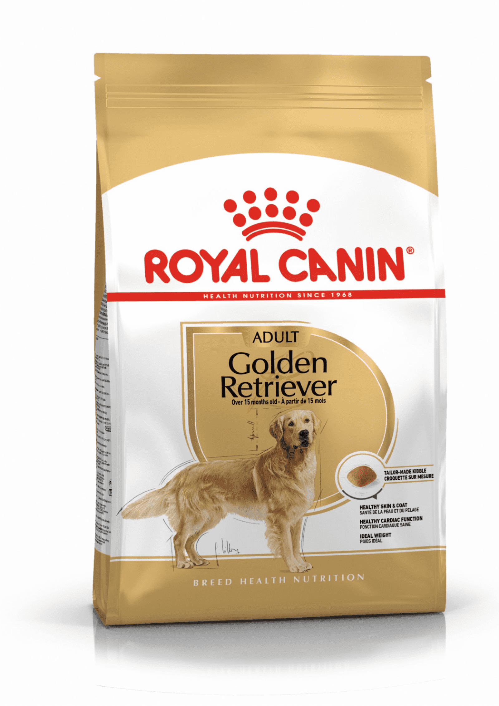 Корм сухой для взрослых собак породы Голден Ретривер от 15 месяцев, Golden Retriever Adult. 12 кг