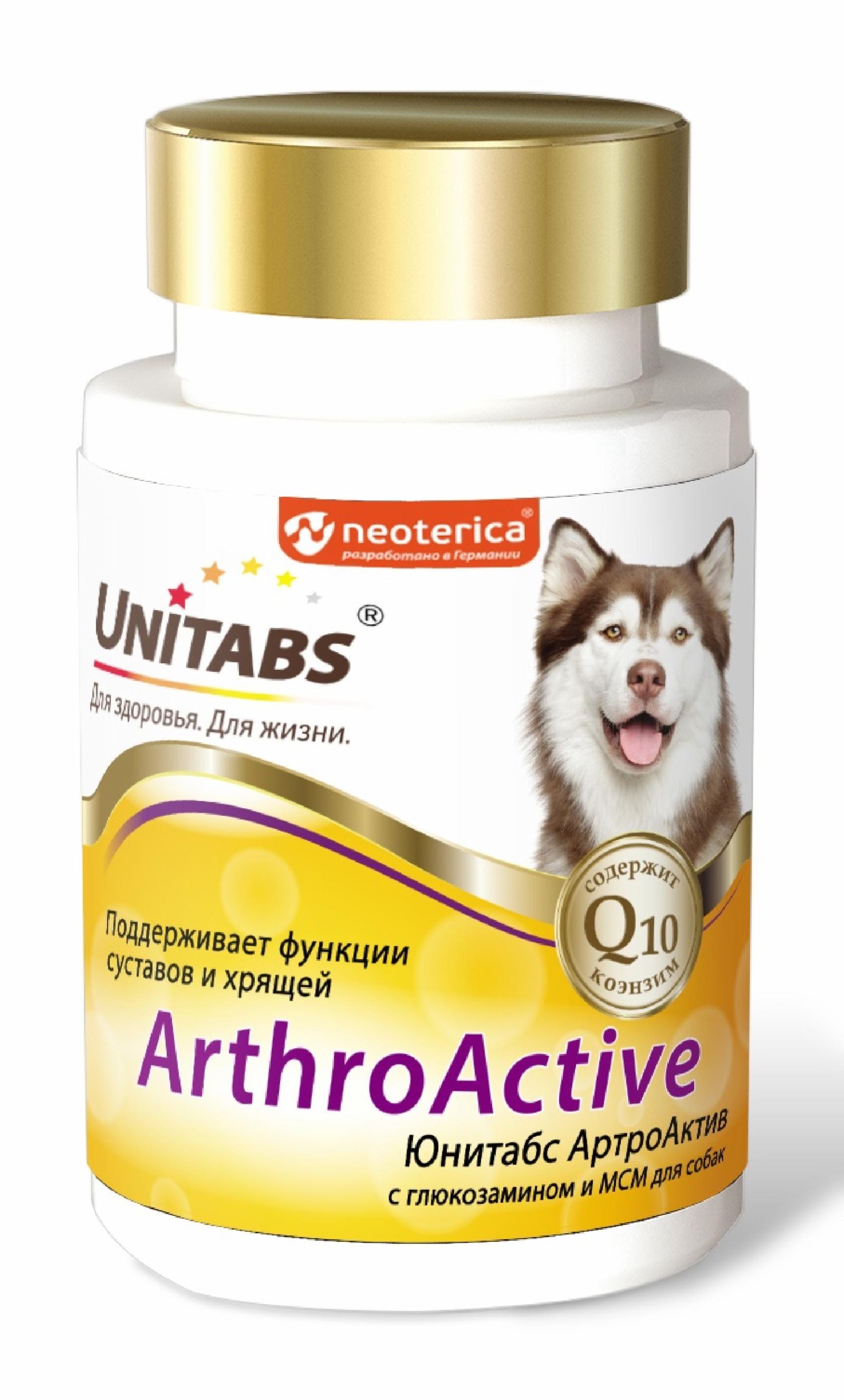 Витамины ArthroАctive с Q10 для собак, 100таб. 180 г