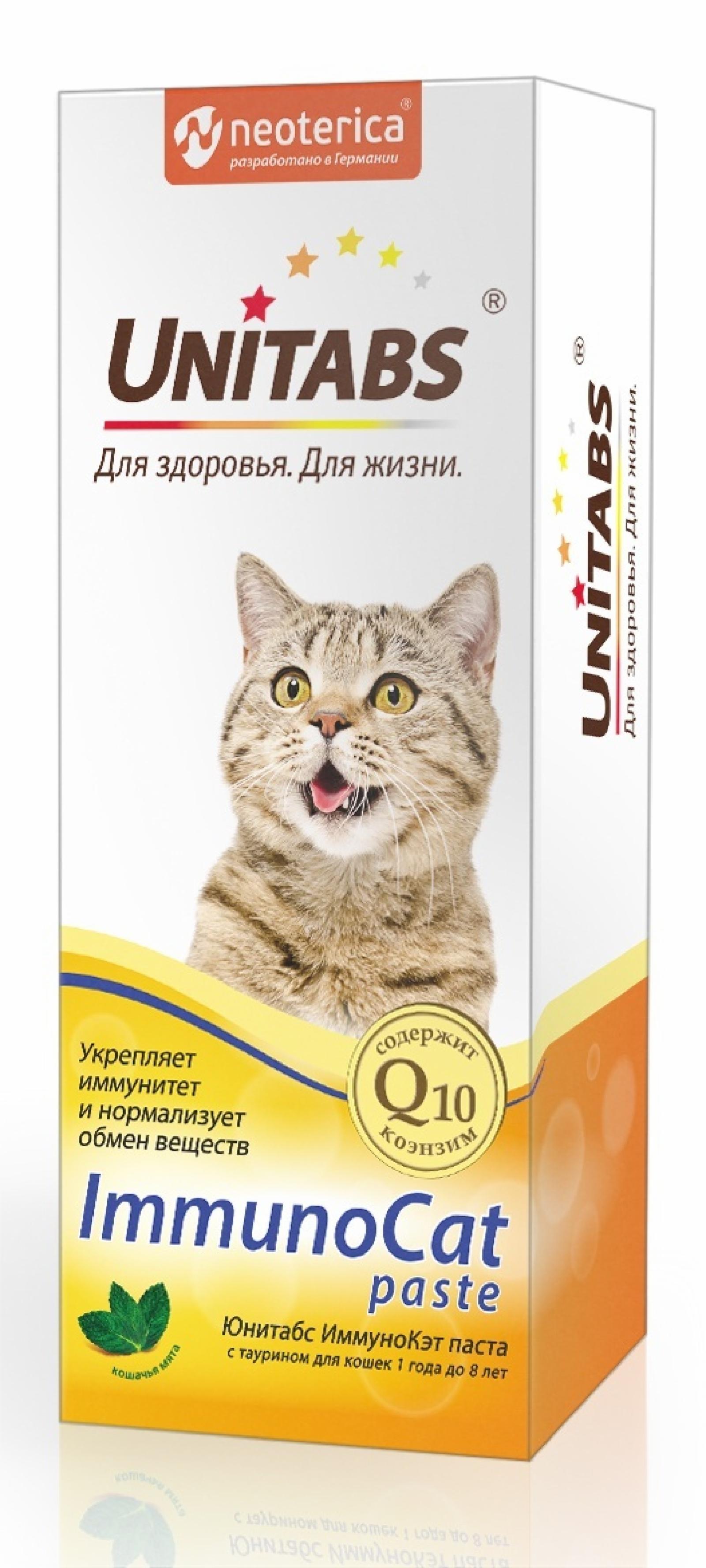 Витамины ImmunoCat с Q10 паста для кошек, 120мл. 140 г