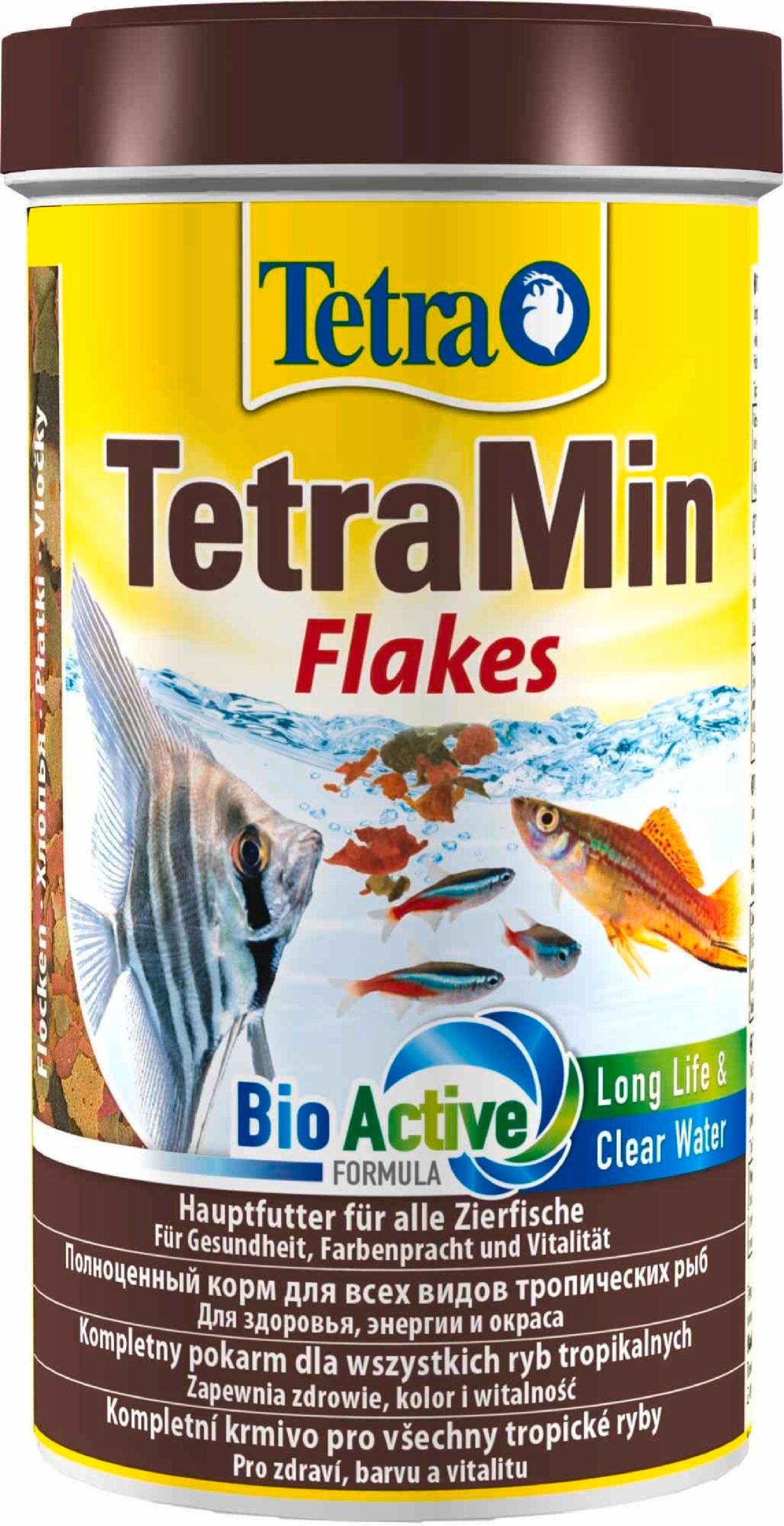 Корм для всех видов тропических рыб. хлопья TetraMin Flakes. 100 г