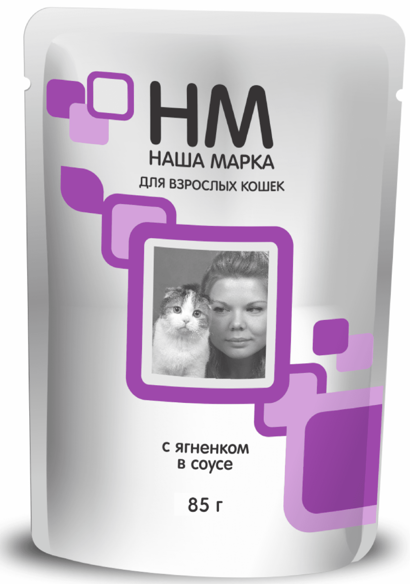 Паучи для кошек, ягненок в соусе. 85 г