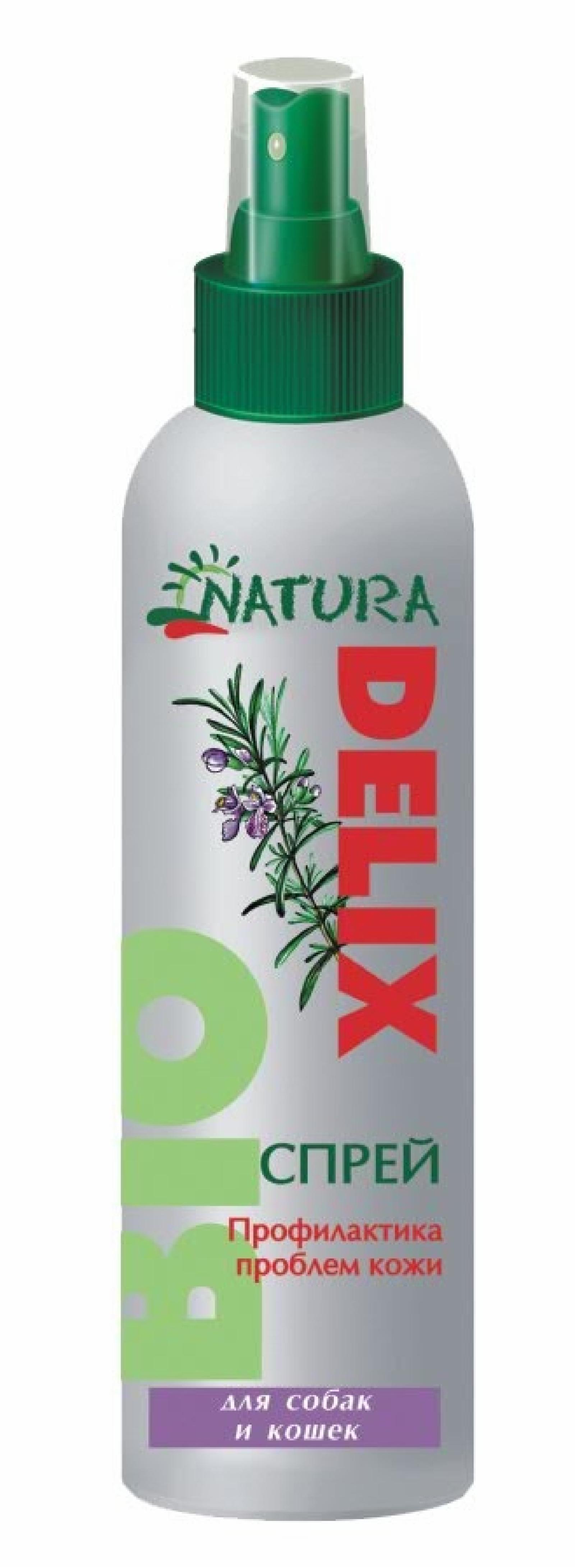 Спрей Natura Delix BIO Профилактика проблем кожи, для собак и кошек. 150 мл