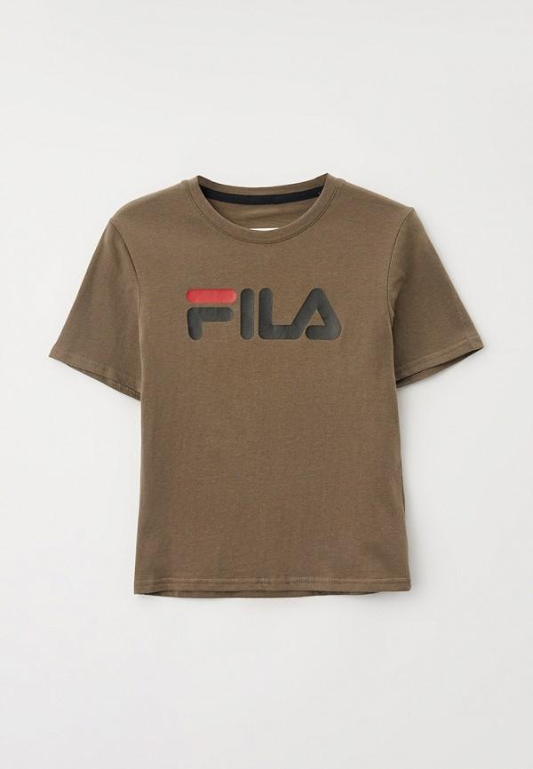 Футболка Fila - цвет: хаки, коллекция: мульти.