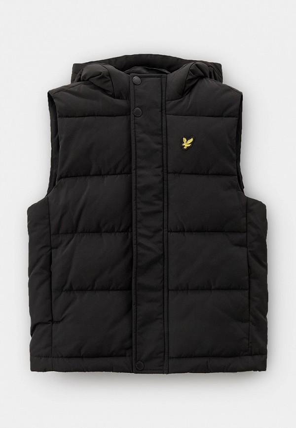 Жилет утепленный Lyle & Scott - цвет: черный, коллекция: демисезон.