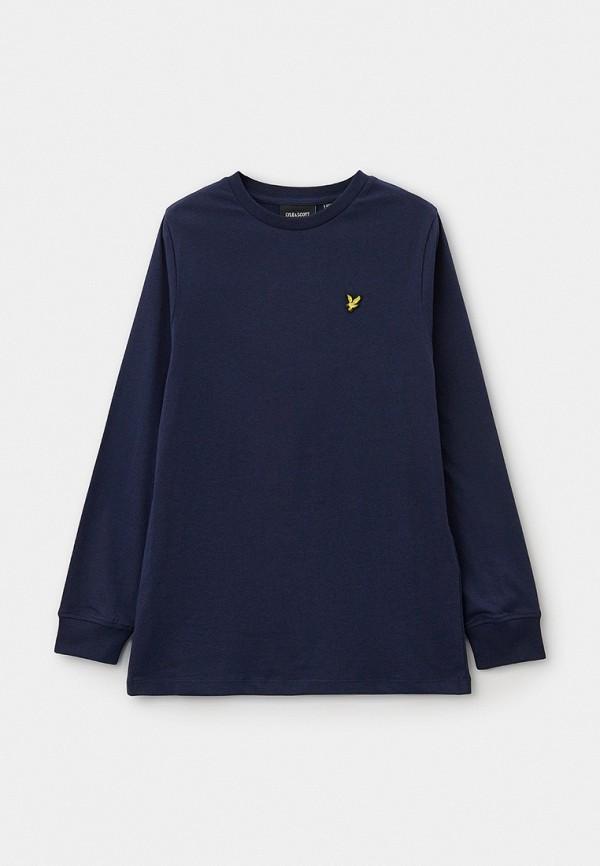 Лонгслив Lyle & Scott - цвет: синий, коллекция: мульти.