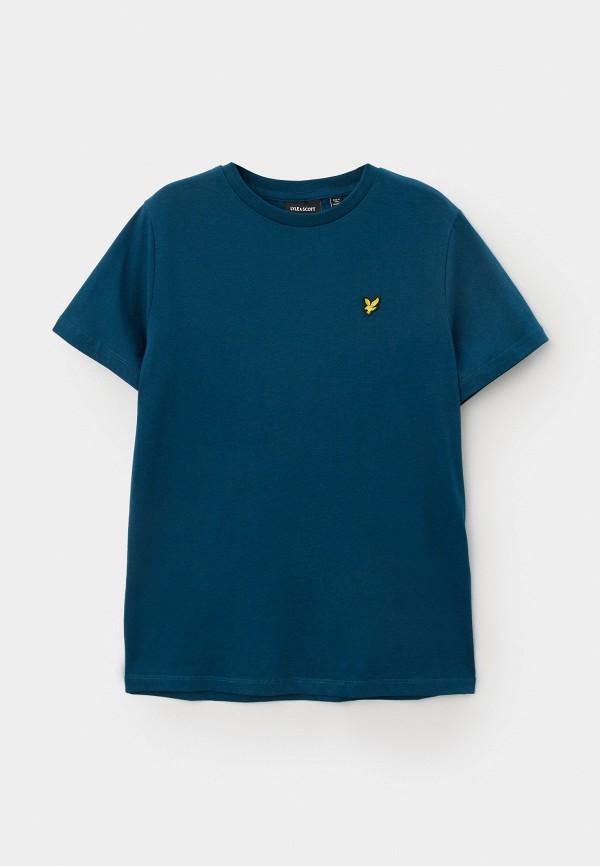 Футболка Lyle & Scott - цвет: бирюзовый, коллекция: мульти.