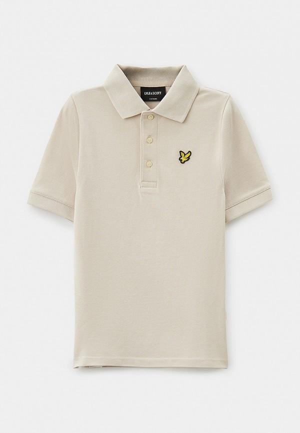 Поло Lyle & Scott - цвет: бежевый, коллекция: мульти.