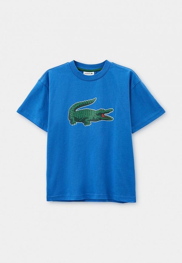 Футболка Lacoste - цвет: синий, коллекция: мульти.