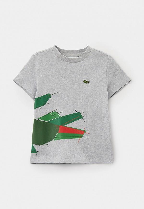 Футболка Lacoste - цвет: серый, коллекция: мульти.