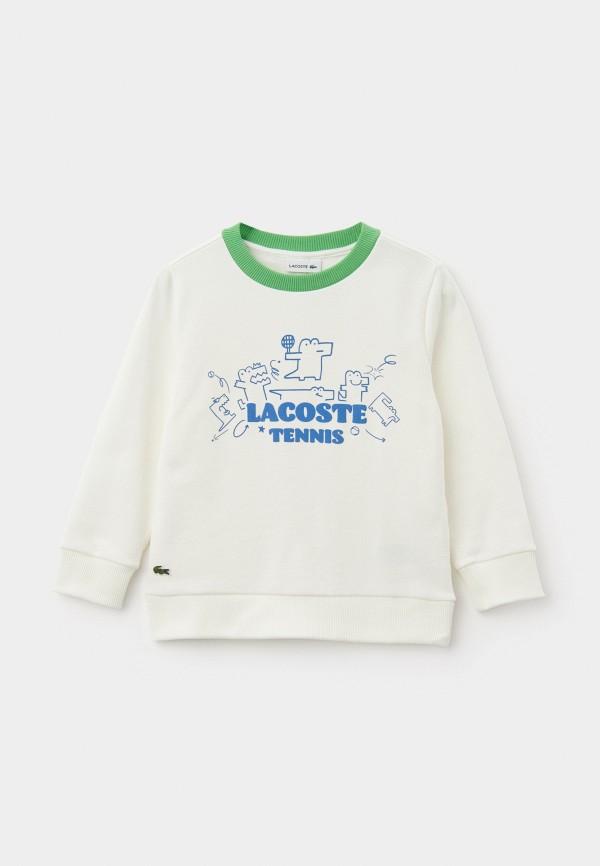 Свитшот Lacoste - цвет: белый, коллекция: мульти.