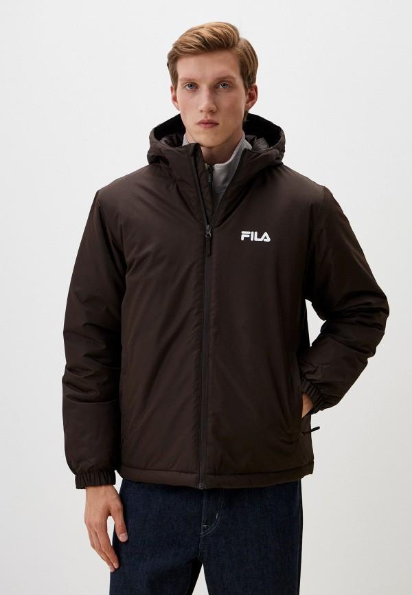 Куртка утепленная Fila - цвет: коричневый, коллекция: демисезон.