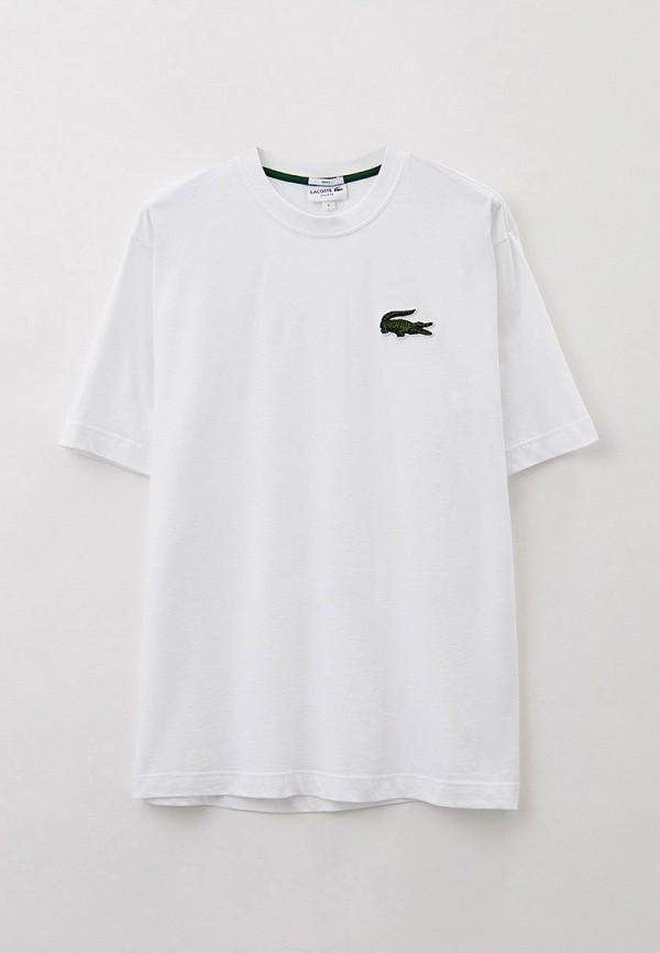 Футболка Lacoste - цвет: белый, коллекция: мульти.