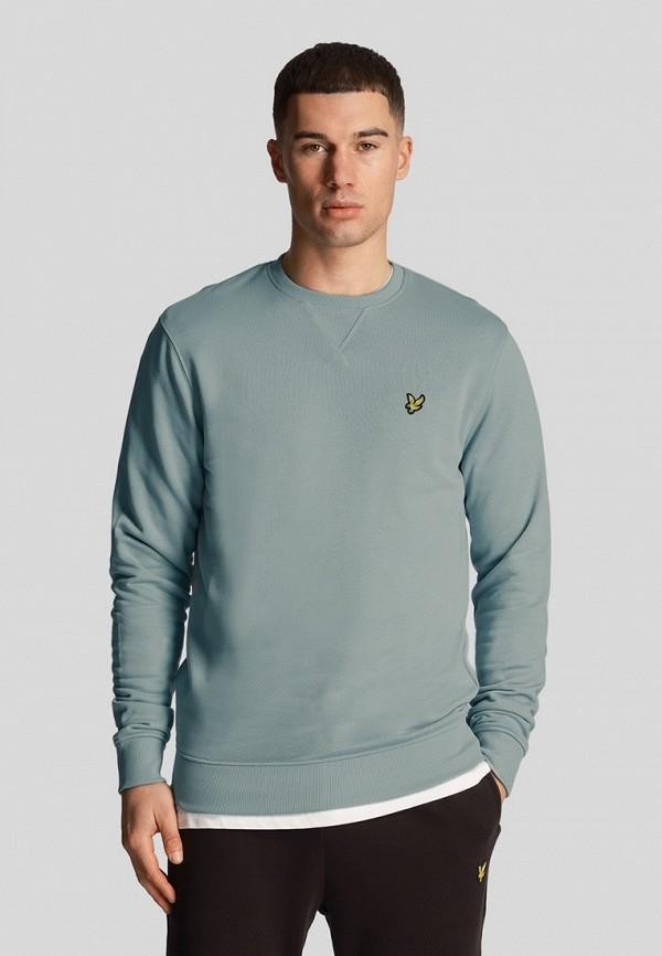 Свитшот Lyle & Scott - цвет: бирюзовый, коллекция: мульти.