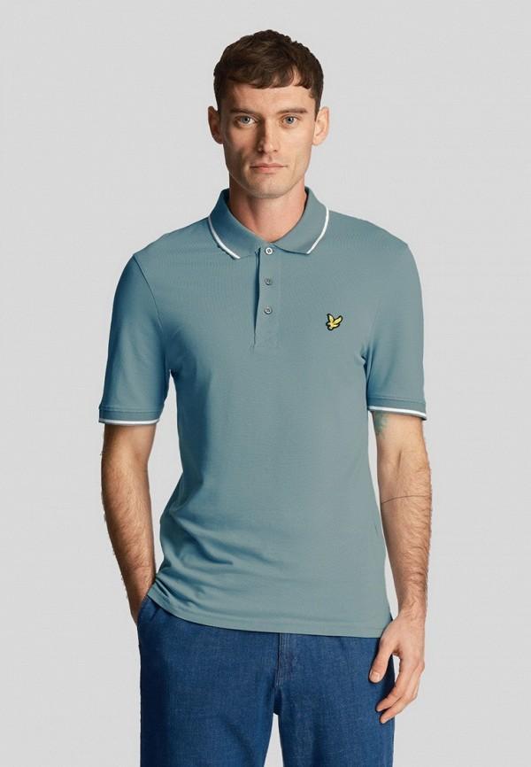 Поло Lyle & Scott - цвет: бирюзовый, коллекция: мульти.