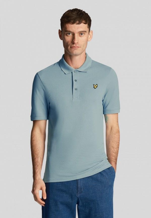 Поло Lyle & Scott - цвет: голубой, коллекция: мульти.