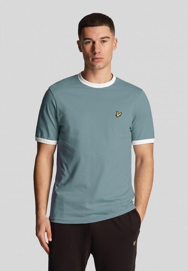 Футболка Lyle & Scott - цвет: бирюзовый, коллекция: мульти.