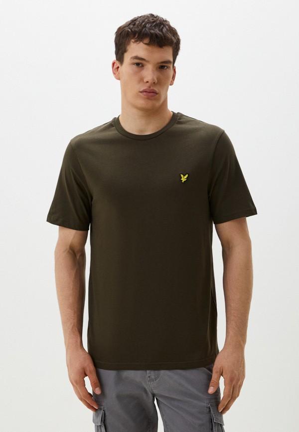 Футболка Lyle & Scott - цвет: хаки, коллекция: мульти.