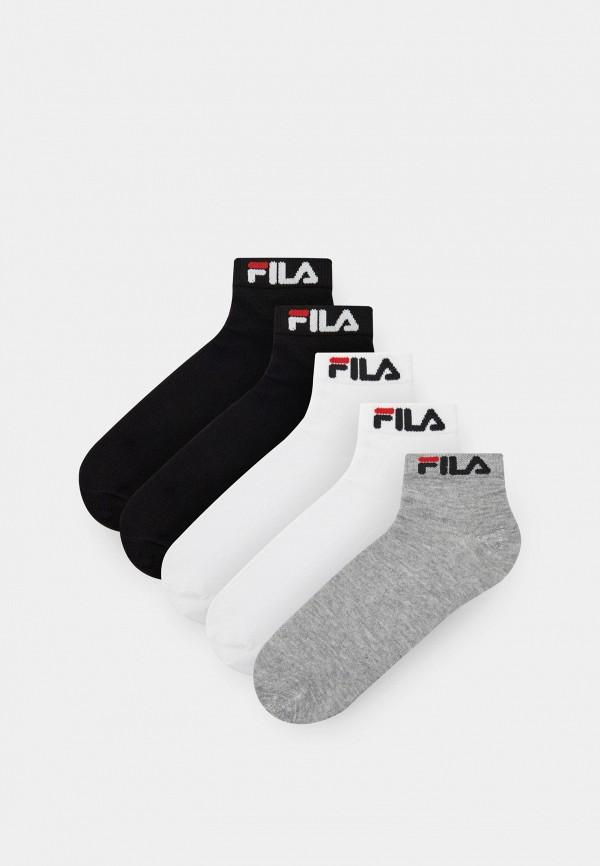 Носки 5 пар Fila - цвет: белый, серый, черный, коллекция: мульти.