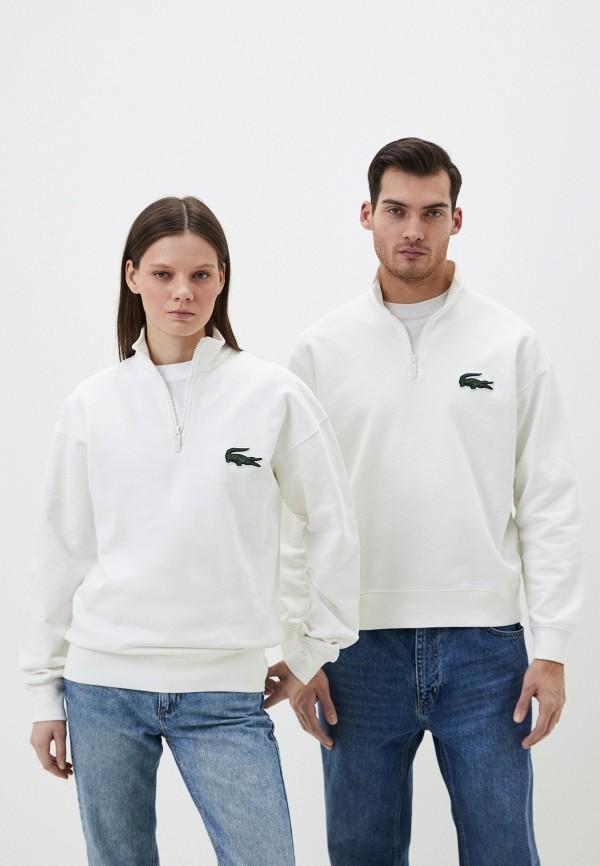 Олимпийка Lacoste - цвет: белый, коллекция: мульти.