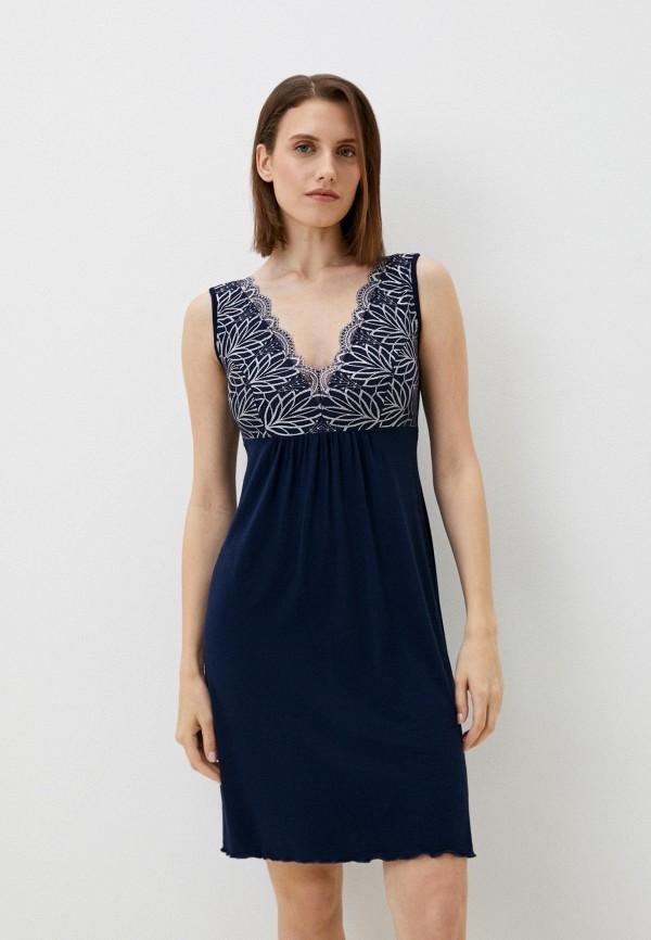 Miata | Сорочка ночная Miata - цвет: синий, коллекция: мульти.