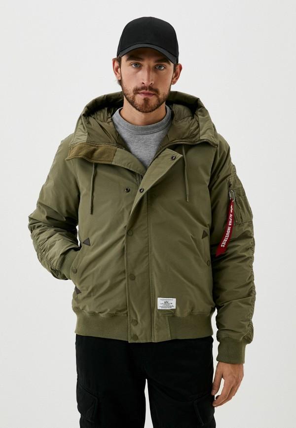 Куртка утепленная Alpha Industries - цвет: хаки, коллекция: демисезон.