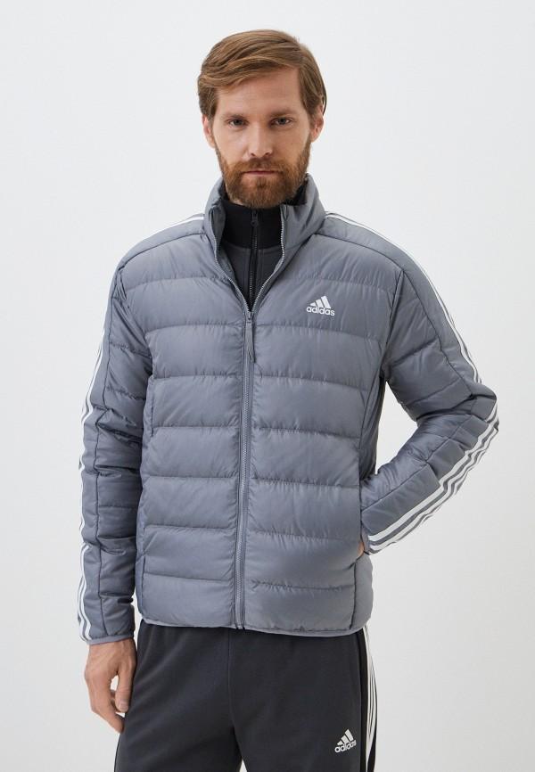 Пуховик adidas - цвет: серый, коллекция: демисезон.