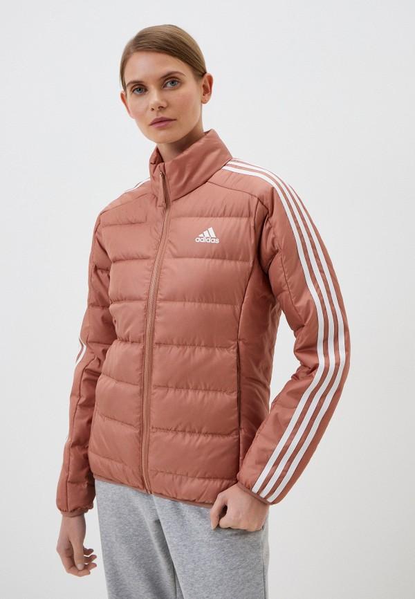 Пуховик adidas - цвет: бежевый, коллекция: демисезон.