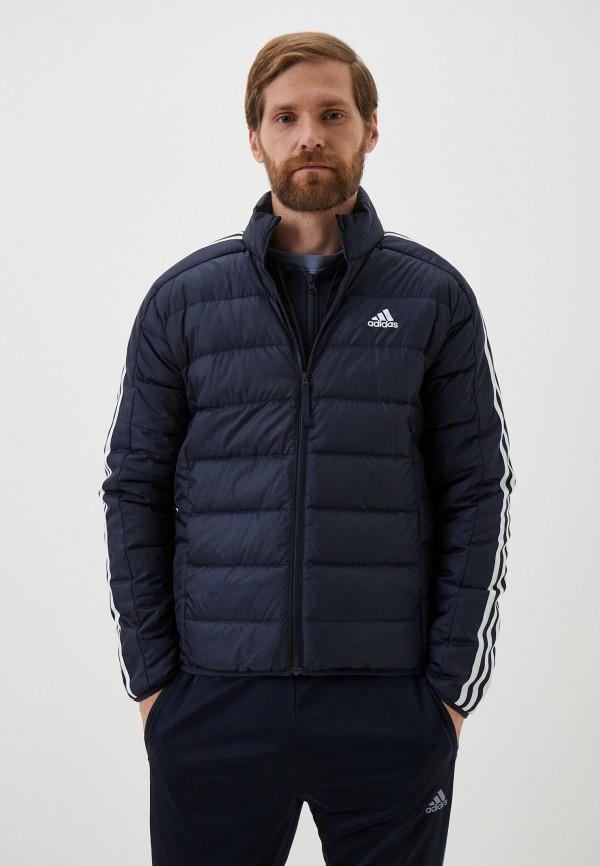 Пуховик adidas - цвет: синий, коллекция: демисезон.