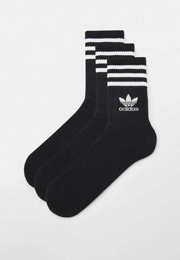 Носки 3 пары adidas Originals - цвет: черный, коллекция: мульти.