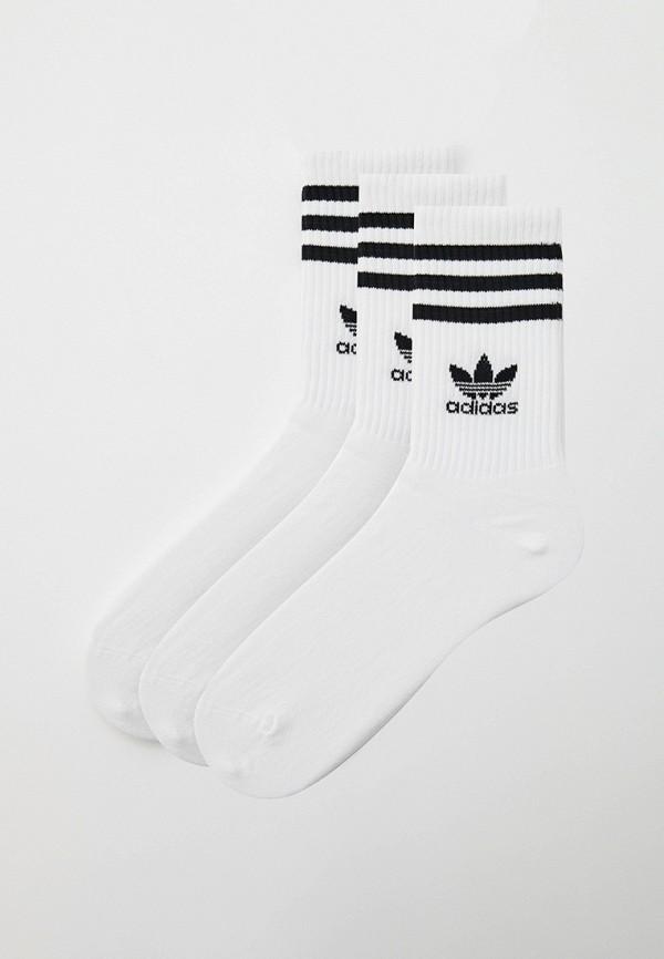 Носки 3 пары adidas Originals - цвет: белый, коллекция: мульти.