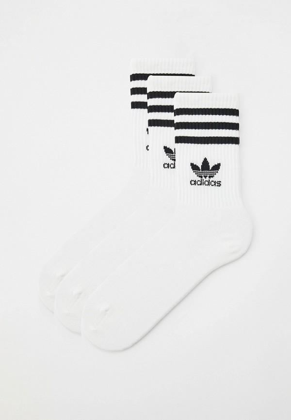 Носки 3 пары adidas Originals - цвет: белый, коллекция: мульти.