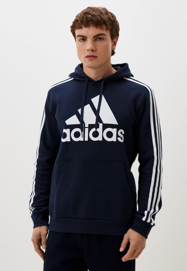 Худи adidas - цвет: синий, коллекция: мульти.