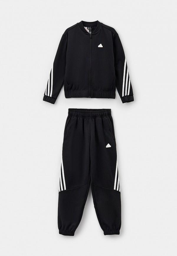 Костюм спортивный adidas - цвет: черный, коллекция: мульти.