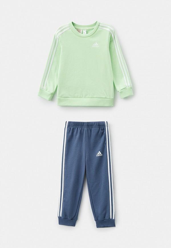 Костюм спортивный adidas - цвет: зеленый, синий, коллекция: мульти.