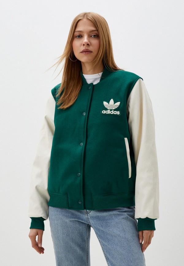 Куртка утепленная adidas Originals - цвет: зеленый, коллекция: демисезон, зима.