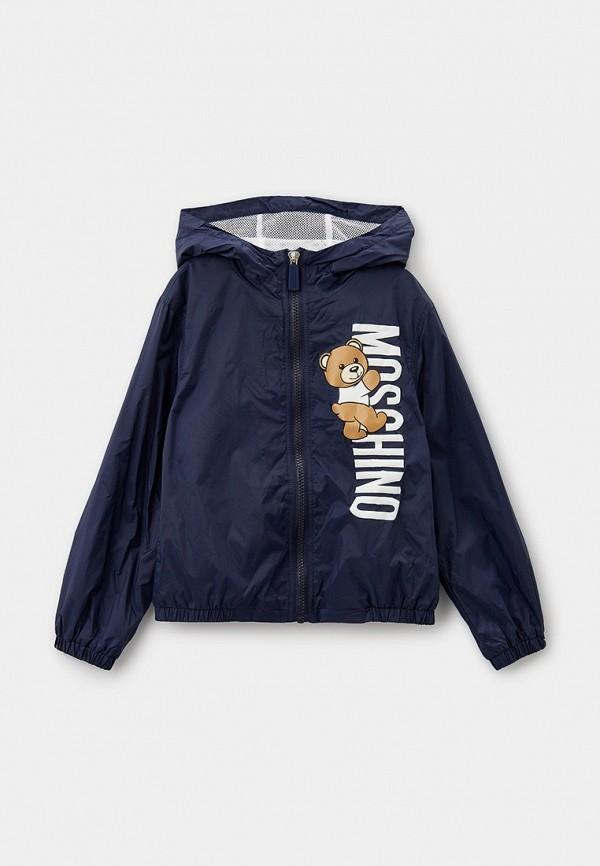 Ветровка Moschino Kid - цвет: синий, коллекция: демисезон, лето.