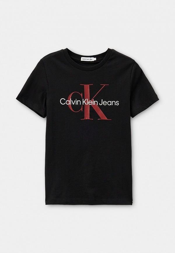 Футболка Calvin Klein Jeans - цвет: черный, коллекция: мульти.