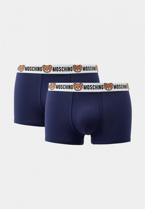 Трусы 2 шт. Moschino Underwear - цвет: синий, коллекция: мульти.