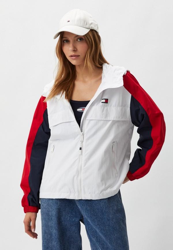 Ветровка Tommy Jeans - цвет: белый, коллекция: демисезон.