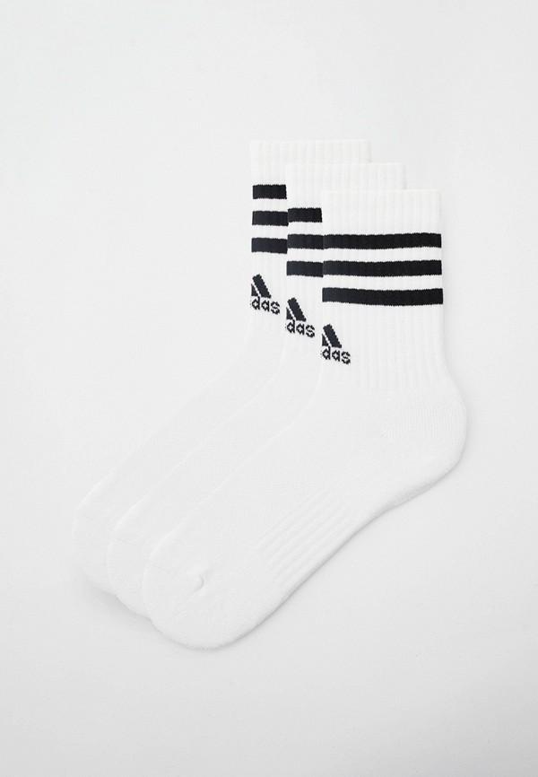 Носки 3 пары adidas - цвет: белый, коллекция: мульти.